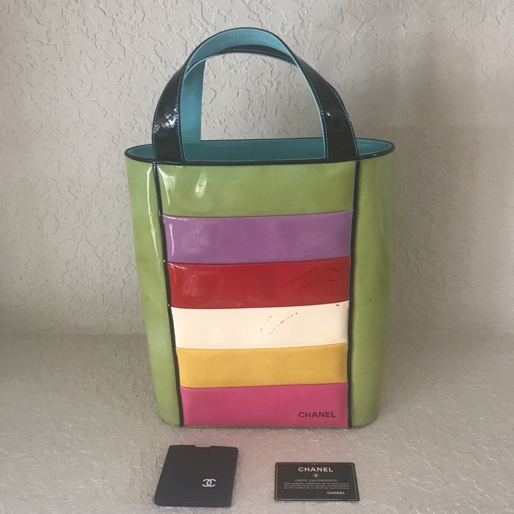 Authentic CHANEL Mod Color Block Tote